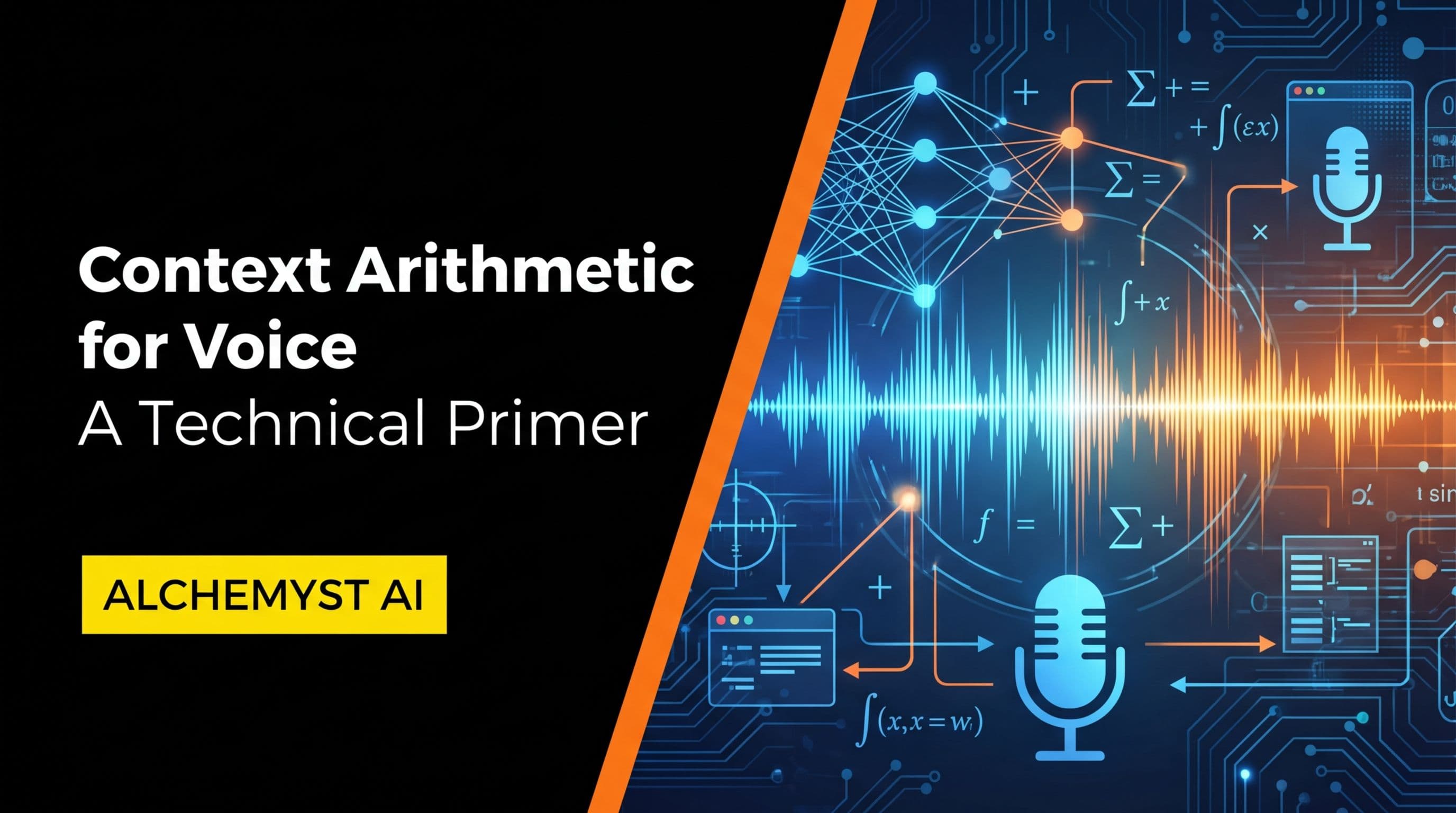 Context Arithmetic for Voice: A Technical Primer